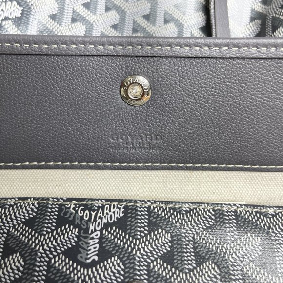 Brand New w/ Tags - Grey Goyard Saint Louis PM Reversible Tote - Picture 9 of 12